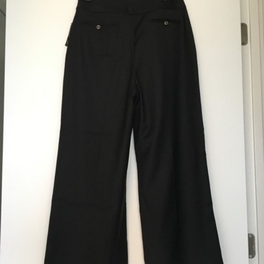 NWT Temperley London Black Opus Cropped Twill Pant - Picture 5 of 7